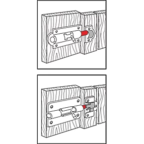 Deals 😉 Ajustlock Barrel Bolt Black 46mm 👏 2 Deals 😉 Ajustlock Barrel Bolt Black 46mm 👏 - Image 2