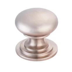 Deals 💯 Fingertip Design Victorian Mushroom Cupboard Knob Pack Satin Nickel 50mm 👏