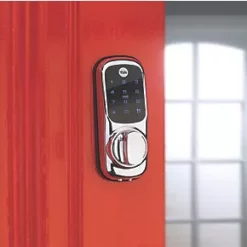 Promo ✨ Yale Keyless Connected Smart Door Lock Polished Chrome 👏 -Door Locks & Bolts Shop 2120J A2