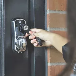 Promo ✨ Yale Keyless Connected Smart Door Lock Polished Chrome 👏 -Door Locks & Bolts Shop 2120J A3