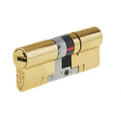 Best deal 🎉 Yale Platinum 3-Star Euro Profile Cylinder 45-50 (95mm) Brass ⌛