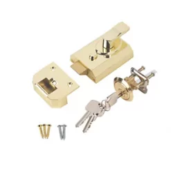 Deals 🔥 Smith & Locke ST-BRS-60 Deadlock Night Latch Brass Effect 60mm Backset 🎁