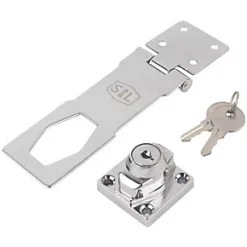 Outlet π Smith & Locke Locking Hasp & Staple Chrome 115mm π