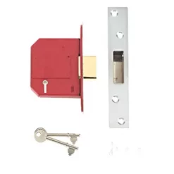 Discount π Union Stainless Steel BS 5-Lever Mortice Deadlock 81mm Case - 57mm Backset β€οΈ