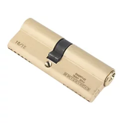 Buy 😉 Smith & Locke 1* 6-Pin Double Euro Cylinder Lock 40-45 (85mm) Polished Brass ❤️