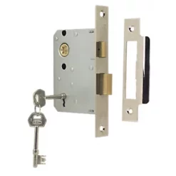Cheap 🌟 ERA 3 Lever Chrome 3-Lever Mortice Sashlock 76mm Case - 56mm Backset 😀