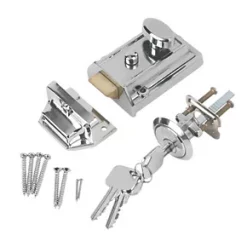 Best deal 🥰 Smith & Locke TRAD-CHR-60 Traditional Night Latch Polished Chrome 60mm Backset 🎁