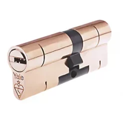 Best Pirce 🔔 Yale 1 Star Superior 1-Star Euro Profile Cylinder 45-55 (100mm) Brass 🔥