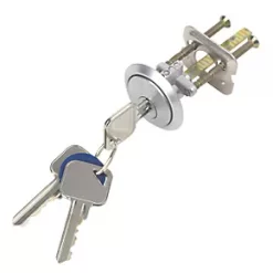 Deals 👏 Smith & Locke Night Latch Replacement 5-Pin Rim Cylinder Satin Chrome 43mm ✔️