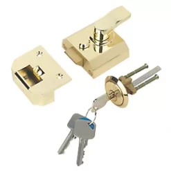 Buy ✨ Smith & Locke Traditional Night Latch Electro Brass 40mm Backset 👏