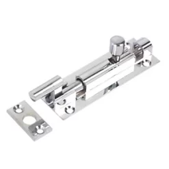 Best Pirce ✨ Necked Door Bolt Polished Chrome 76mm 🔔