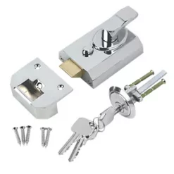 Brand new ❤️ Smith & Locke ST-CHR-60 Deadlock Night Latch Polished Chrome 60mm Backset ⭐