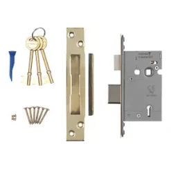 Buy 🛒 Smith & Locke Stainless Brass BS 5-Lever Mortice Sashlock 66mm Case - 45mm Backset ✔️