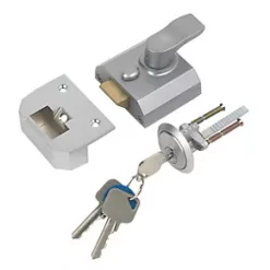 Cheapest 🔥 Smith & Locke Traditional Night Latch Satin Chrome 40mm Backset ✔️