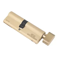 Wholesale ⌛ Smith & Locke 6-Pin Thumbturn Euro Cylinder Lock 45-50 (95mm) Polished Brass 🔔