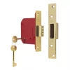 Best deal 🧨 ERA Brass Effect BS 5-Lever Mortice Deadlock 76mm Case - 56mm Backset 💯