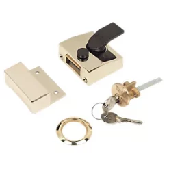 Hot Sale 🔔 Yale 85 Narrow Night Latch Brass 40mm Backset 🎉