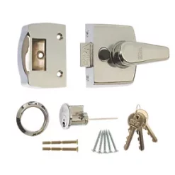 Best Pirce 🔔 ERA 1430-37-1 Replacement Night Latch Polished Chrome 40mm Backset 🌟