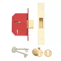 Best reviews of 🌟 Union 5 Lever Brass 5-Lever Mortice Deadlock 68mm Case - 45mm Backset 🎉