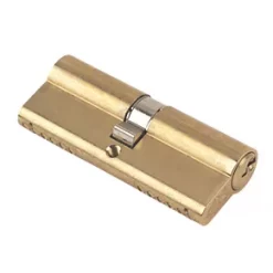 Brand new ⌛ Yale 6-Pin Euro Cylinder Lock BS 40-40 (80mm) Polished Brass ⌛