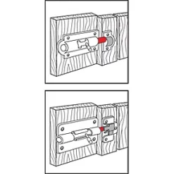 Best deal 🥰 Ajustlock Barrel Bolt Blue Passivated 46mm ⌛ -Door Locks & Bolts Shop 891HP A2