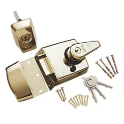 Coupon 👍 ERA 1930-31 Double Locking Night Latch Brass 60mm Backset 👏