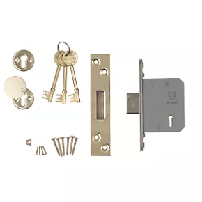 New π Smith & Locke Stainless Brass BS 5-Lever Mortice Deadlock 65mm Case - 45mm Backset π 1 New π Smith & Locke Stainless Brass BS 5-Lever Mortice Deadlock 65mm Case - 45mm Backset π