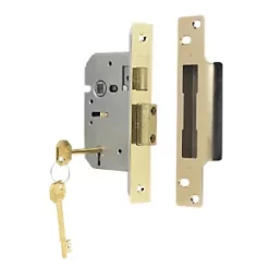 Promo β€οΈ ERA 5 Lever Brass 5-Lever Mortice Sashlock 64mm Case - 44mm Backset π―