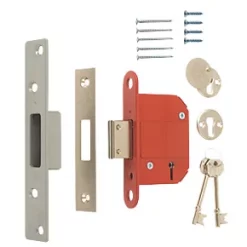 Coupon 😀 ERA 5 Lever Chrome Mortice Deadlock 76mm Case - 56mm Backset ✔️