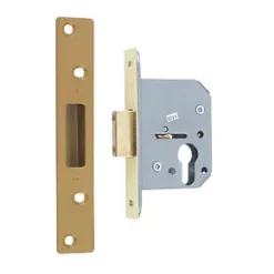 Best deal 🎉 ERA Polished Brass Euro Deadlock 61mm Case - 44mm Backset ✨