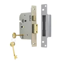 Budget 🌟 ERA 5 Lever Satin Nickel 5-Lever Mortice Sashlock 76mm Case - 56mm Backset ❤️
