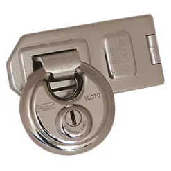 Coupon 🤩 Kasp Disc Padlock with Hasp Zinc-Plated 160mm 😍